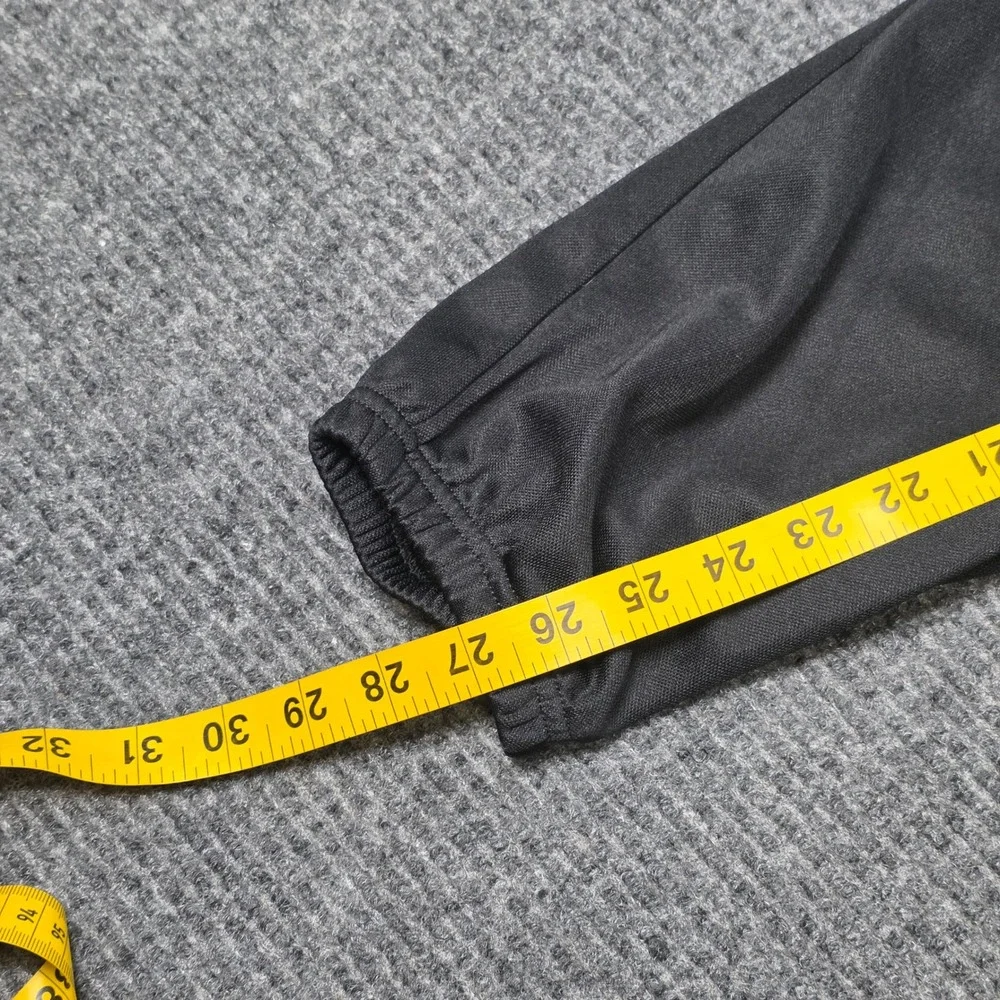 Adidas Baseball Pants Men's Small Black Elastic Cuffs Gripper Waistband Athletic